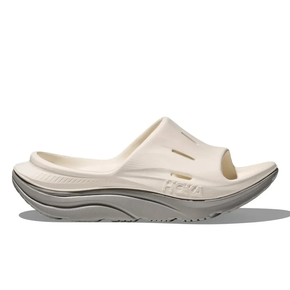 Hoka Ora Recovery 3 Slides Alabaster Stardust Men Size 13 Sandals NWT